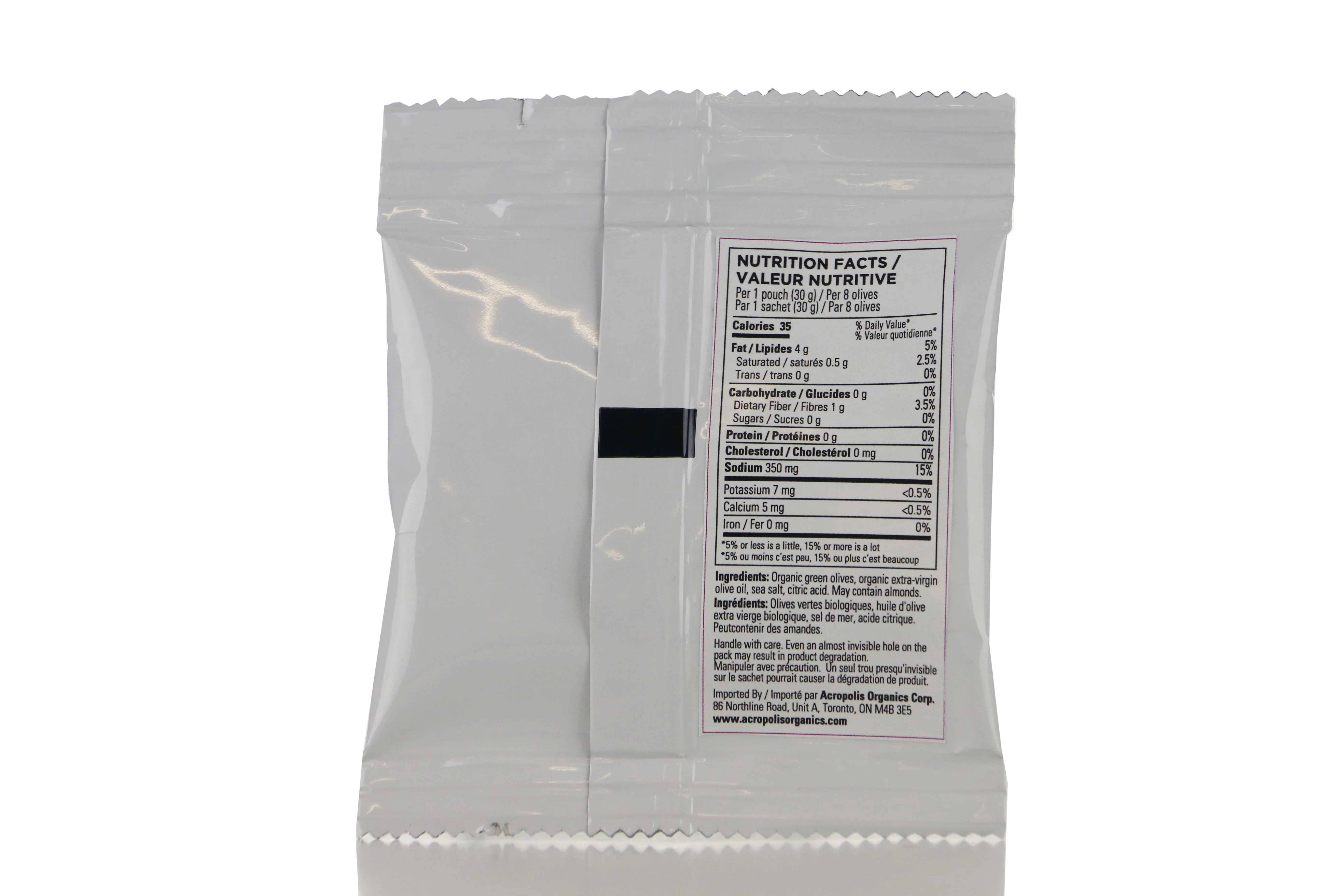 Acropolis Organics - Organic Green Pitted Olives, 30 g - Image 2