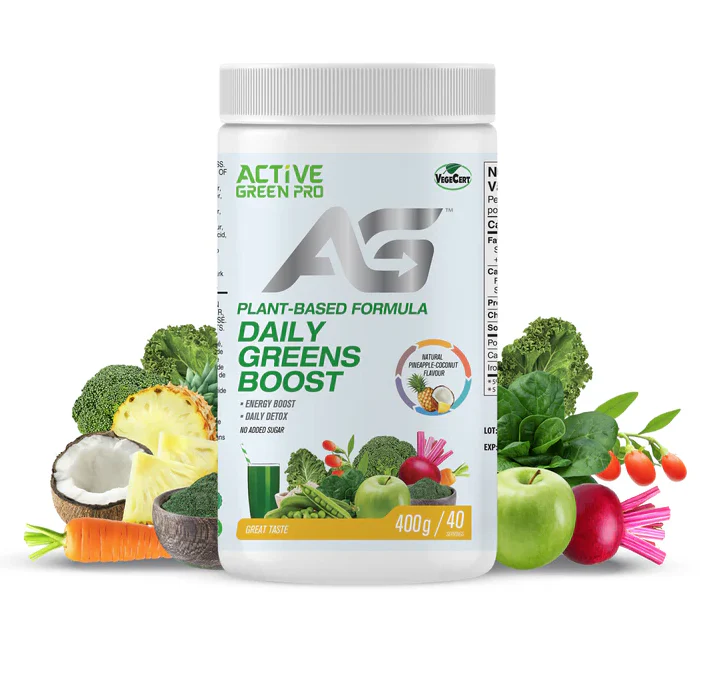 Active Green Pro - Daily Greens Boost - Pineapple-Coconut, 400 g