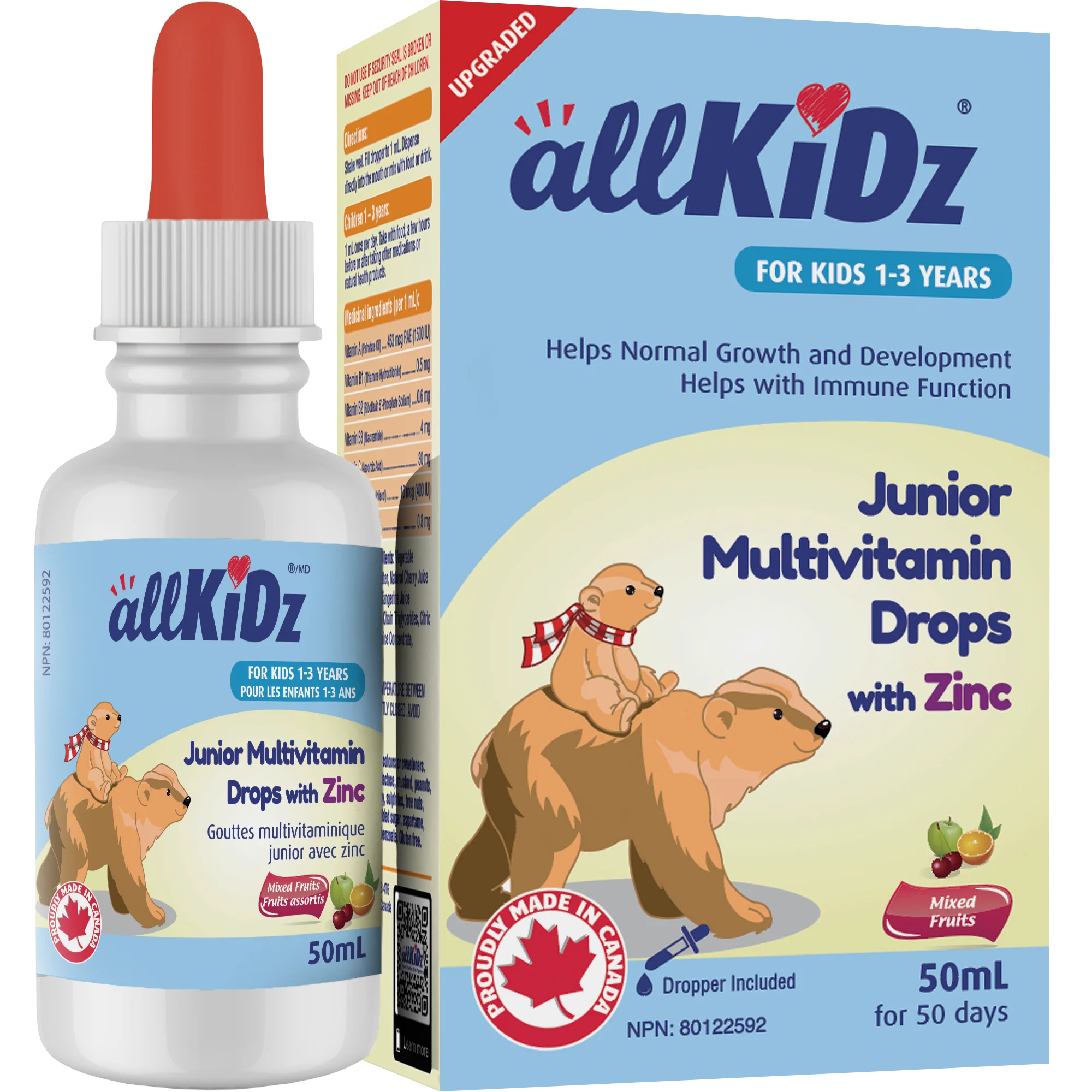 Allkidz - Junior Multivit Drops With Zinc, 50 mL