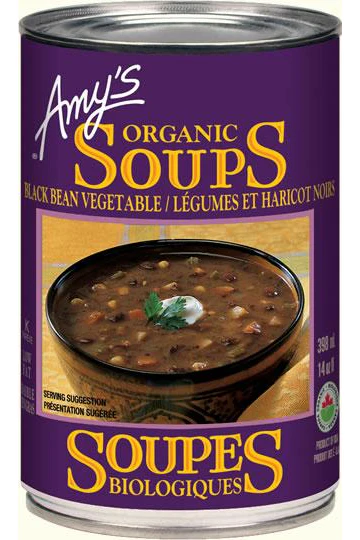 Amy's Kitchen - Organic Black Bean Vegetable Soup, 398 mL