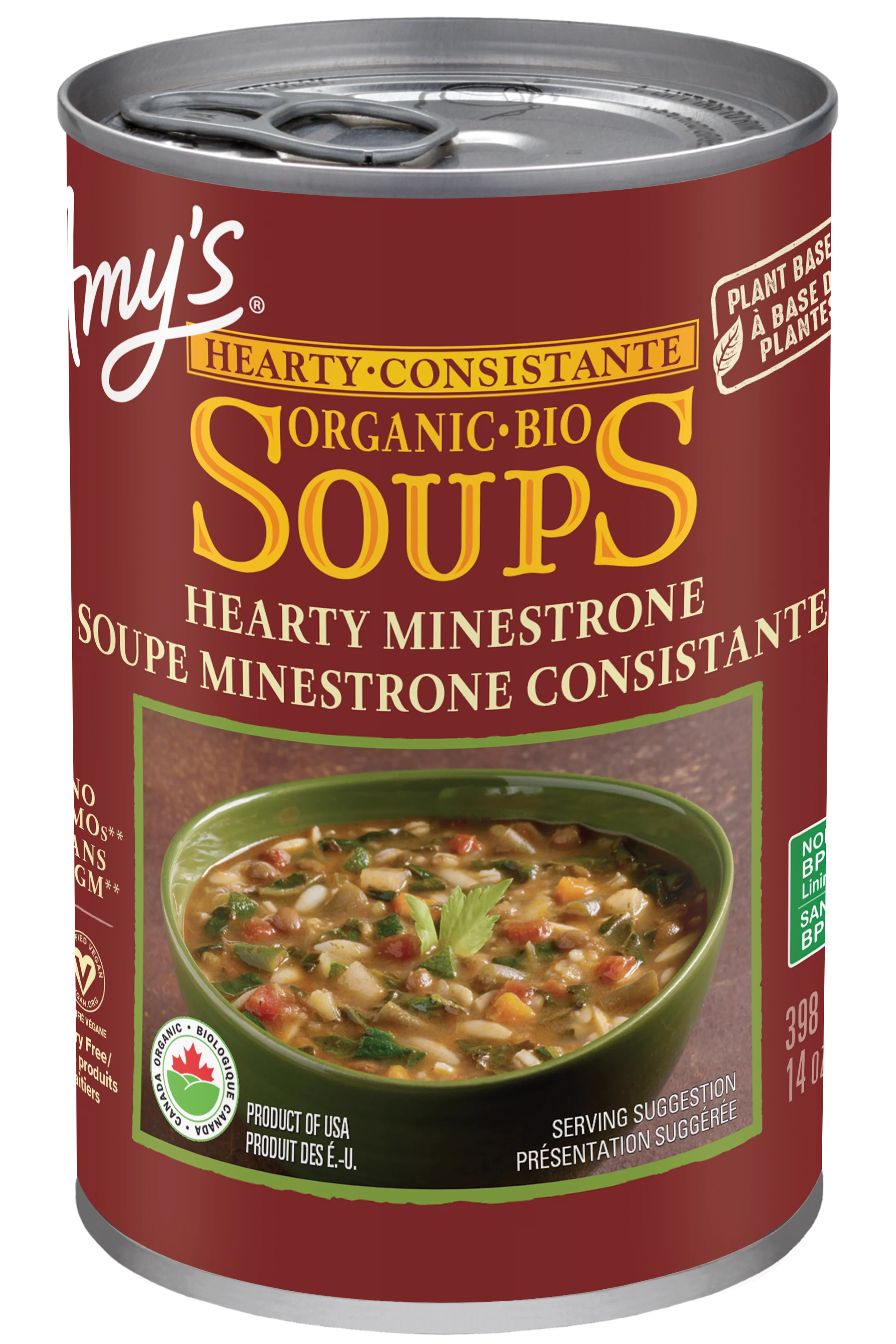 Amy's Kitchen - Organic Minestrone with Vegetables, 398 mL