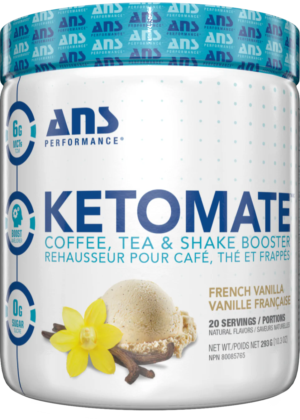 ANS Performance - KETOMATE Creamer French Vanilla, 293 g