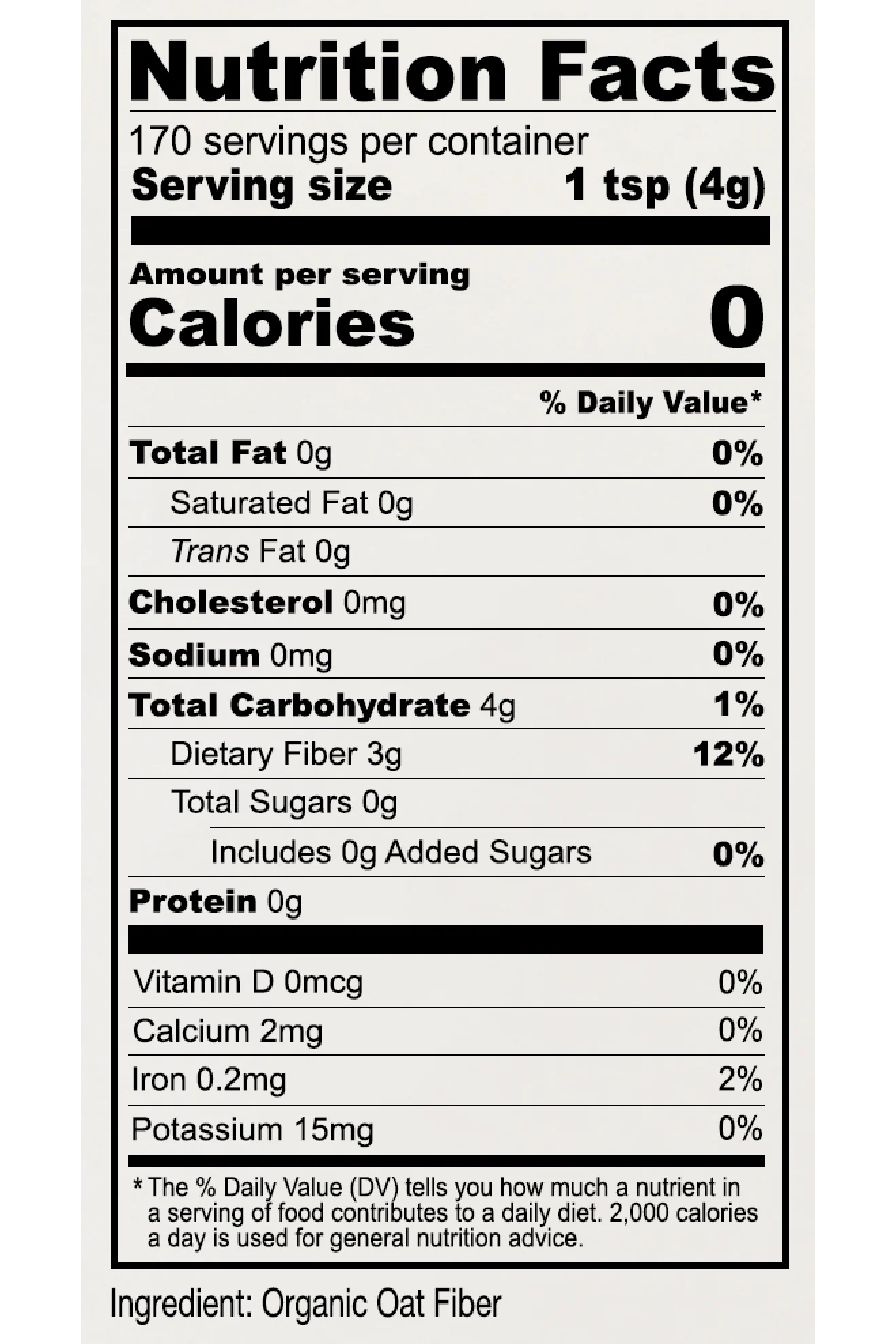 Anthony's Goods - Organic Oat Fibre, 680 g - Image 2