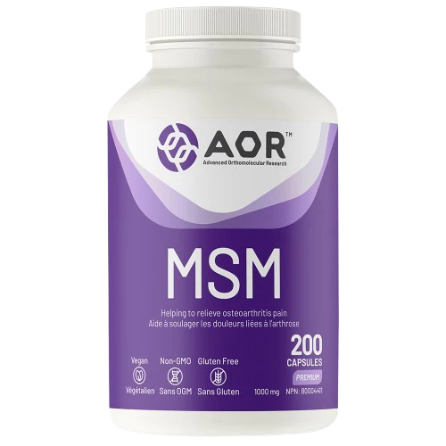 AOR - MSM, 200 Capsules