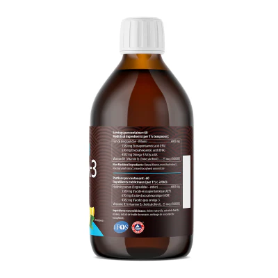 AquaOmega - High EPA Omega-3, Lemon Flavour, 450ml - Image 2