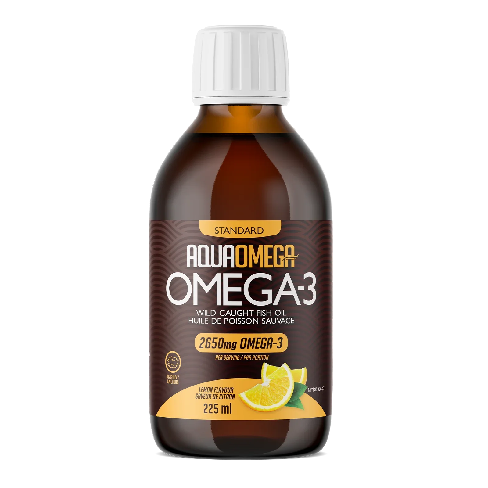 AquaOmega - Standard Omega-3 - Lemon, 225ML