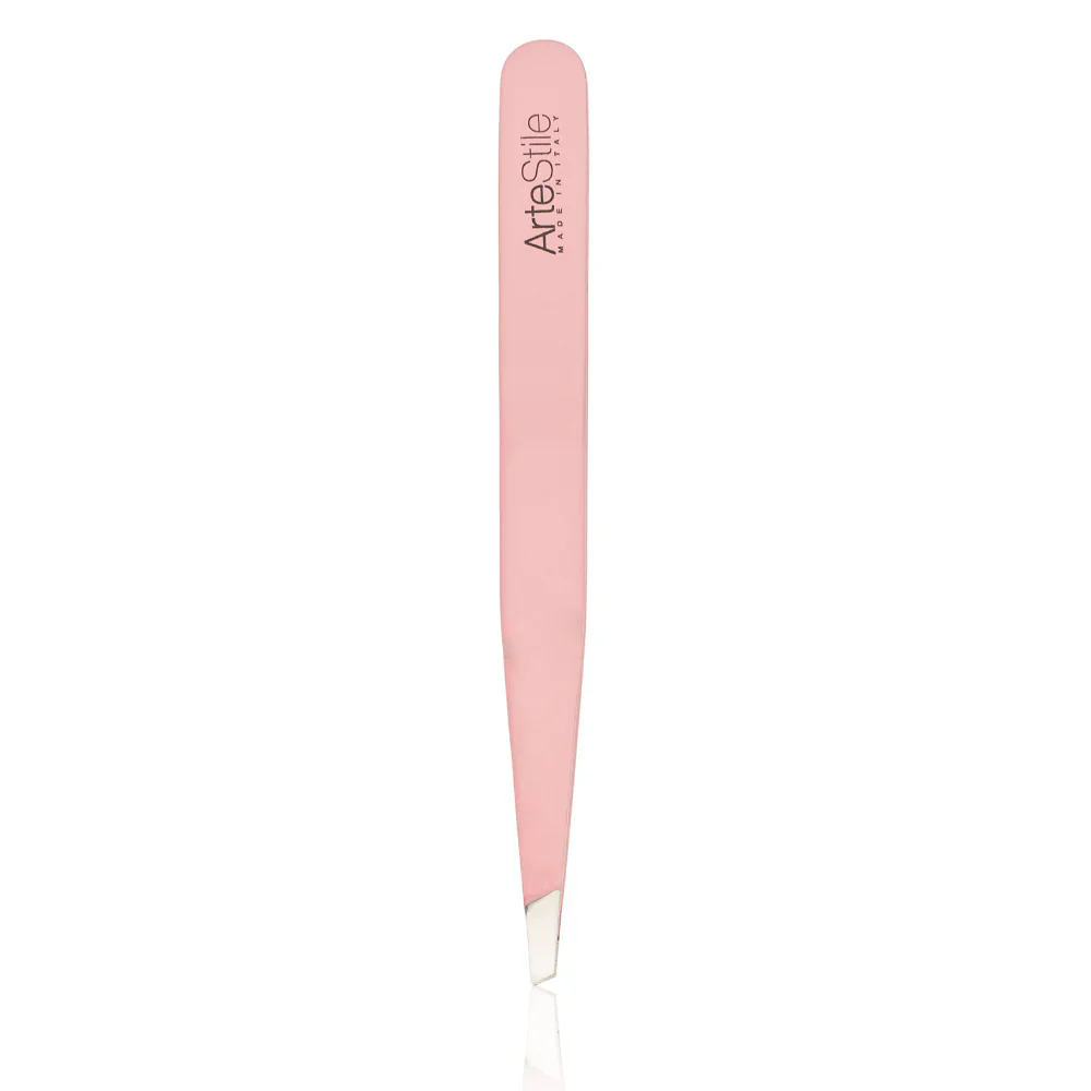 ArteStile - Slant Tip Tweezers - Rose, 1 Count