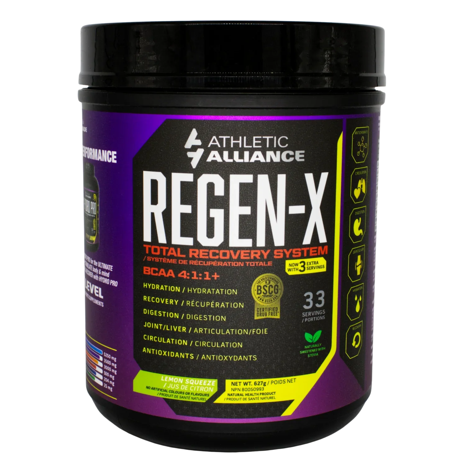 Athletic Alliance - Regen-X Recovery - Lemon Squeeze, 627 g