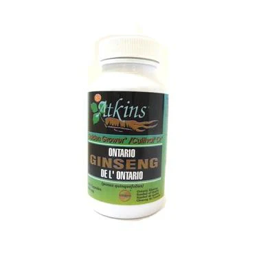 Atkins Ginseng Farm - Ontario Ginseng - 100 caps