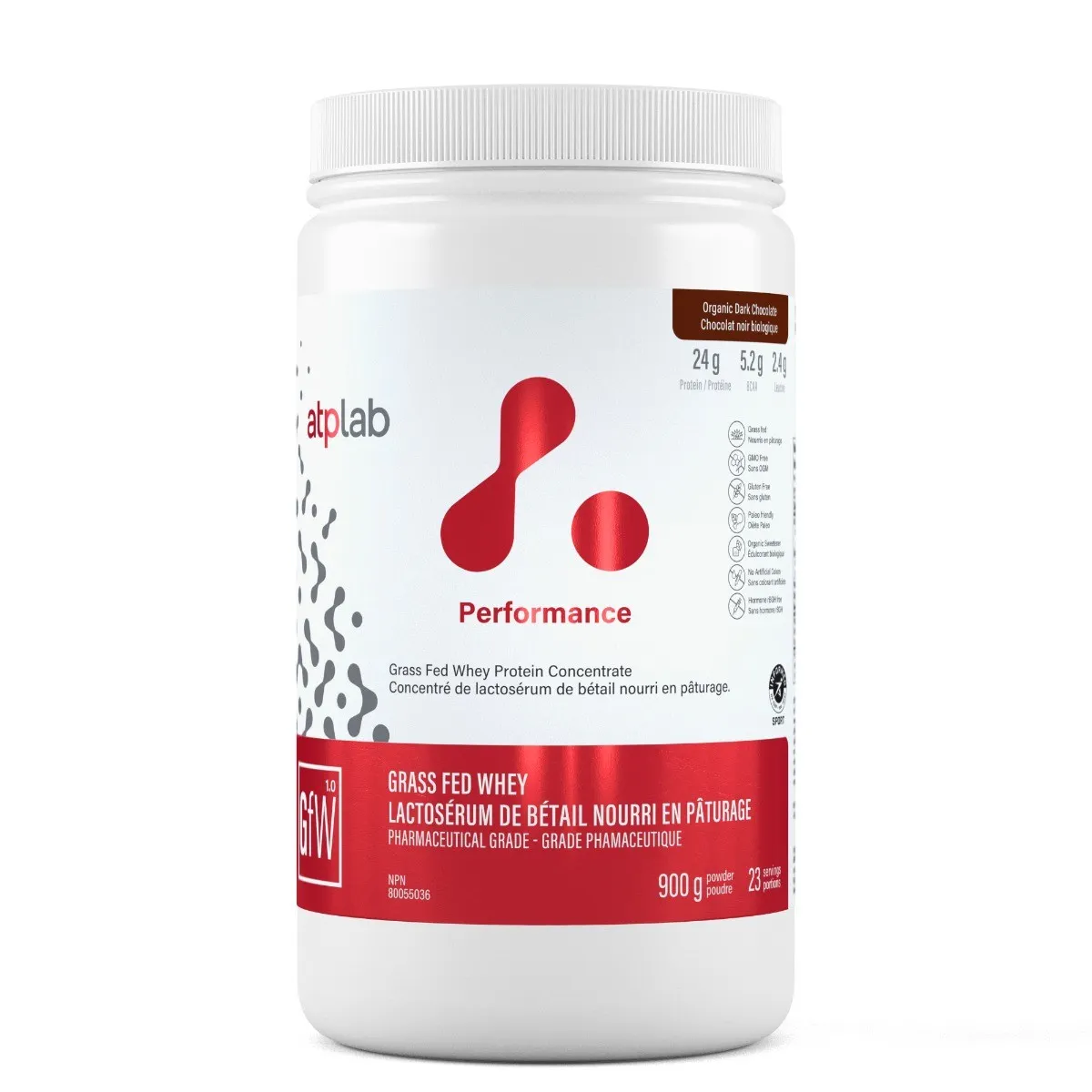 ATP - Grass Fed Whey Organic Chocolate, 900 g