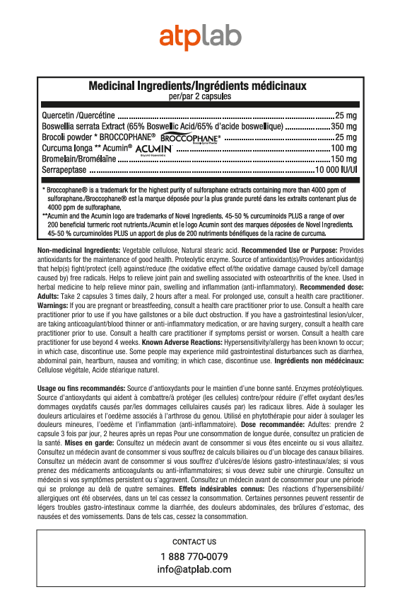 ATP - Inflam Control, 120 Capsules - Image 2