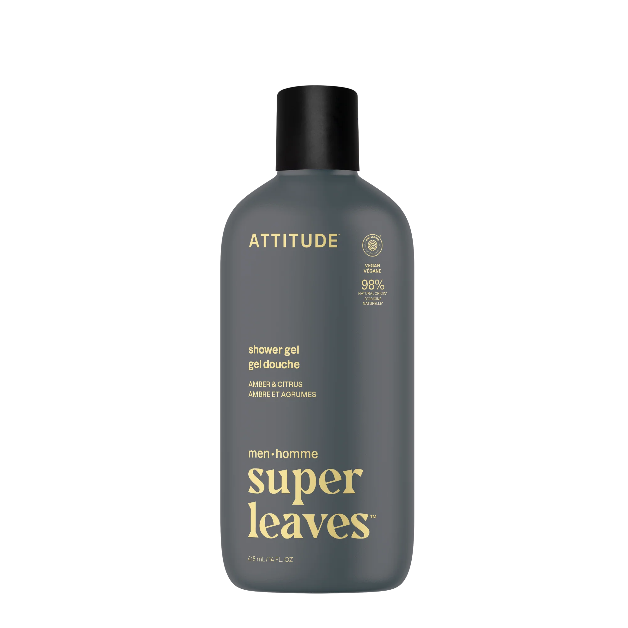 Attitude - Body Wash - Amber & Citrus, 415 mL