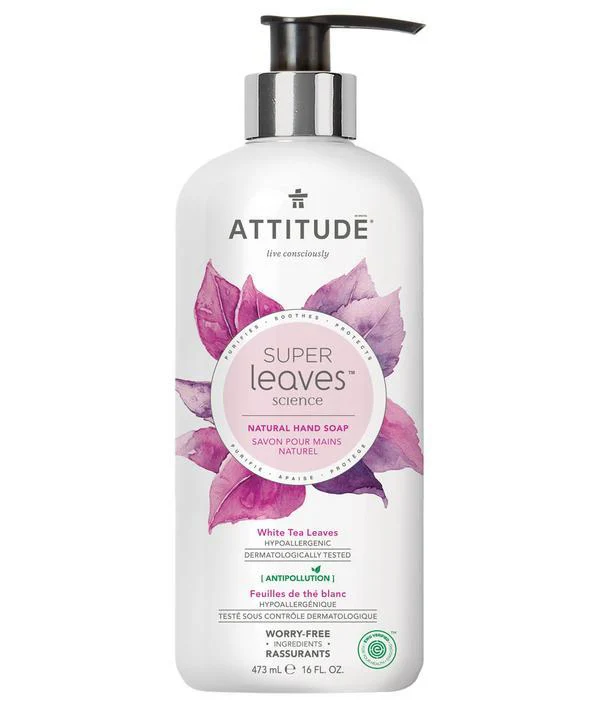Attitude - Hand Soap (White Tea Leaves), 473mL