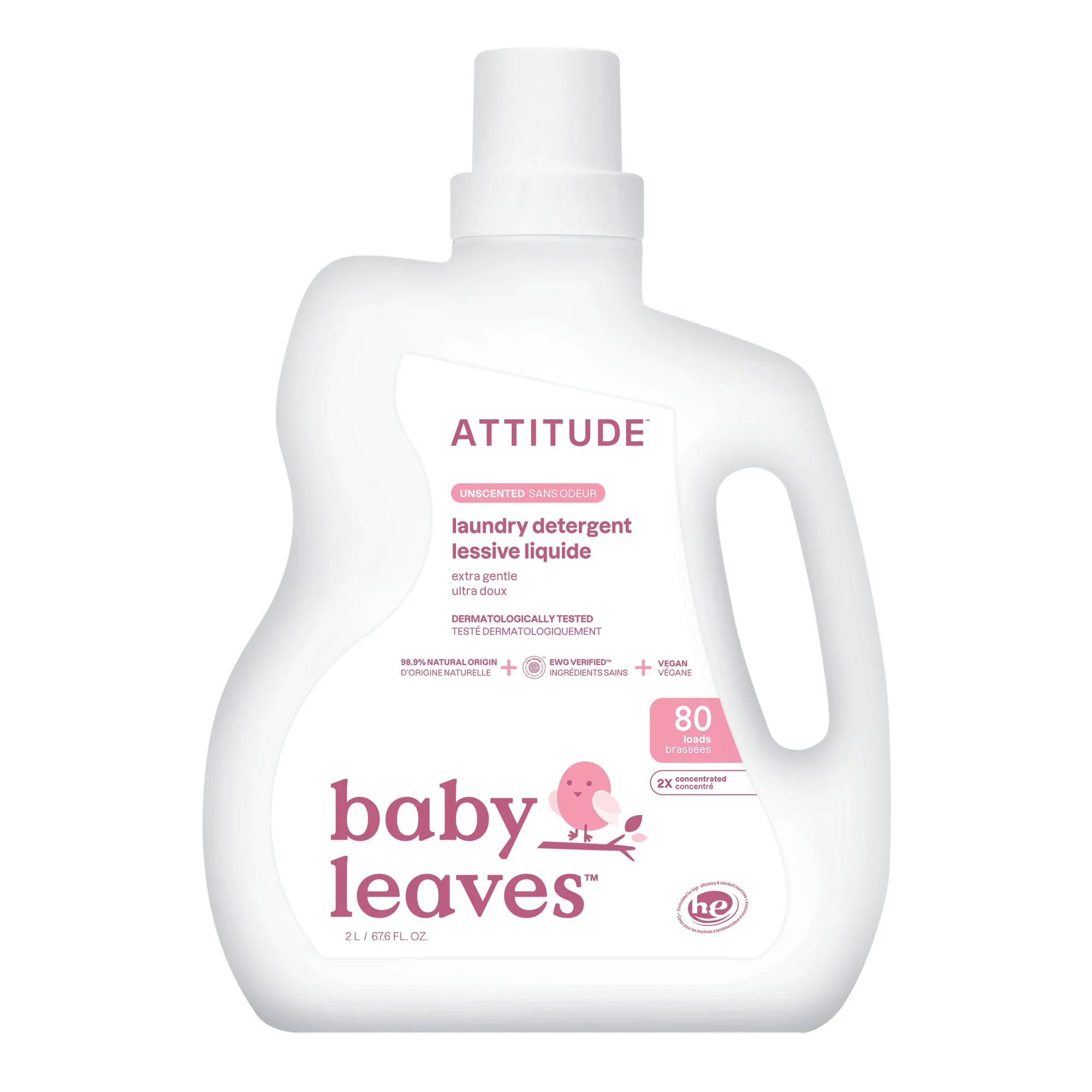Attitude - Laundry Detergent - Unscented, 2 L