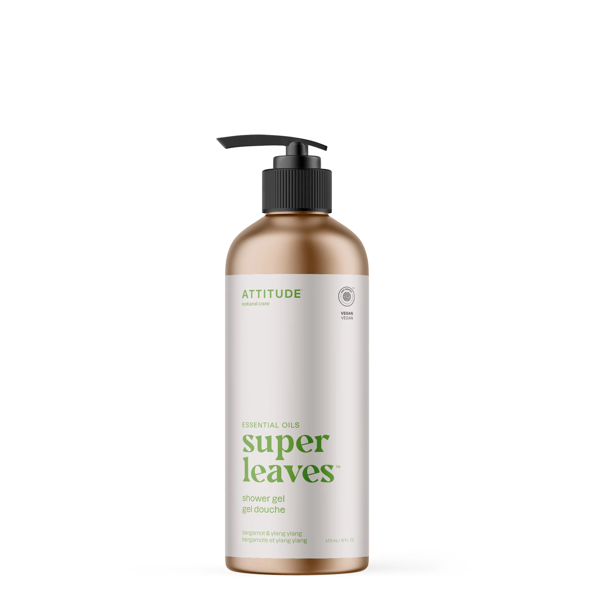 Attitude - Shower Gel - Bergamot & Ylang Ylang, 473 mL