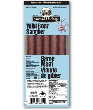 Atwood Heritage - Wild Boar Sausage, 125 g