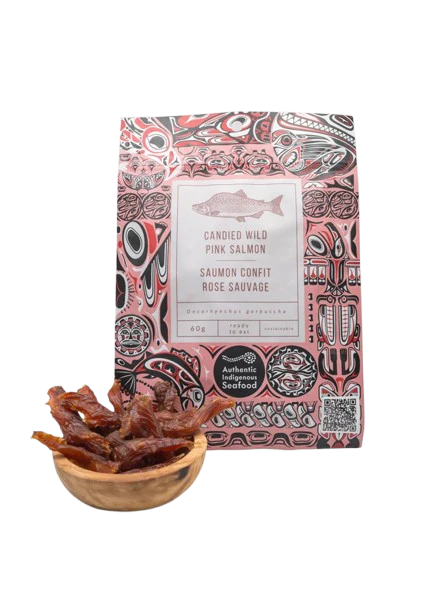 Authentic Indigenous Seafood - Candied Wild - Pink Salmon, 60 g
