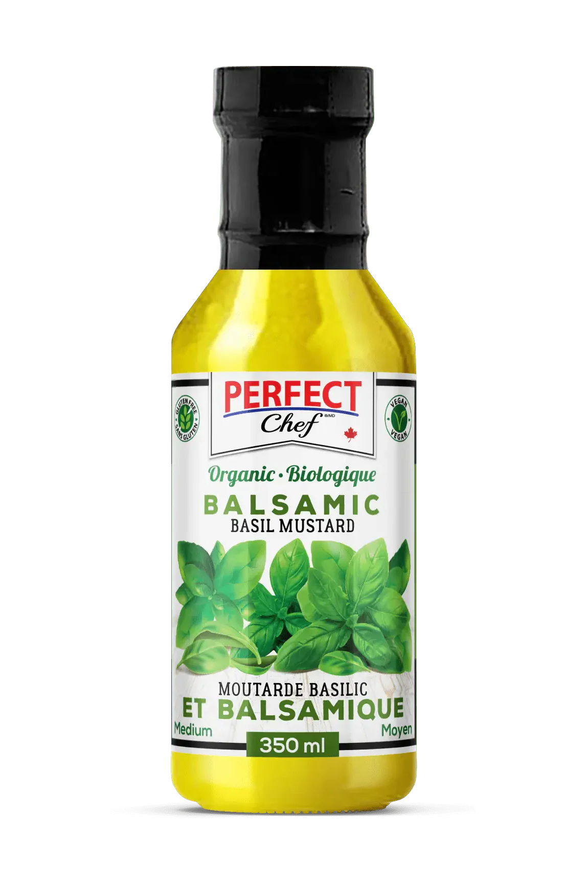 Perfect Chef - Organic Balsamic Basil Mustard Sauce, 350 mL