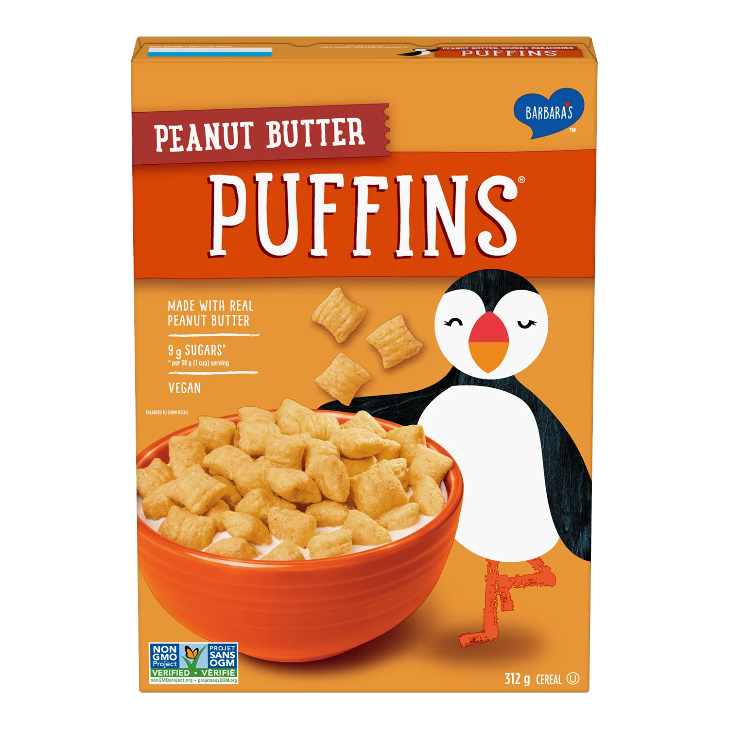 Barbara's Bakery - Peanut Butter Puffins - 312 g