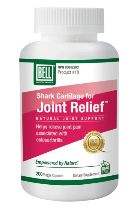 Bell - Shark Cartilage For Joint Relief, 200 Capsules