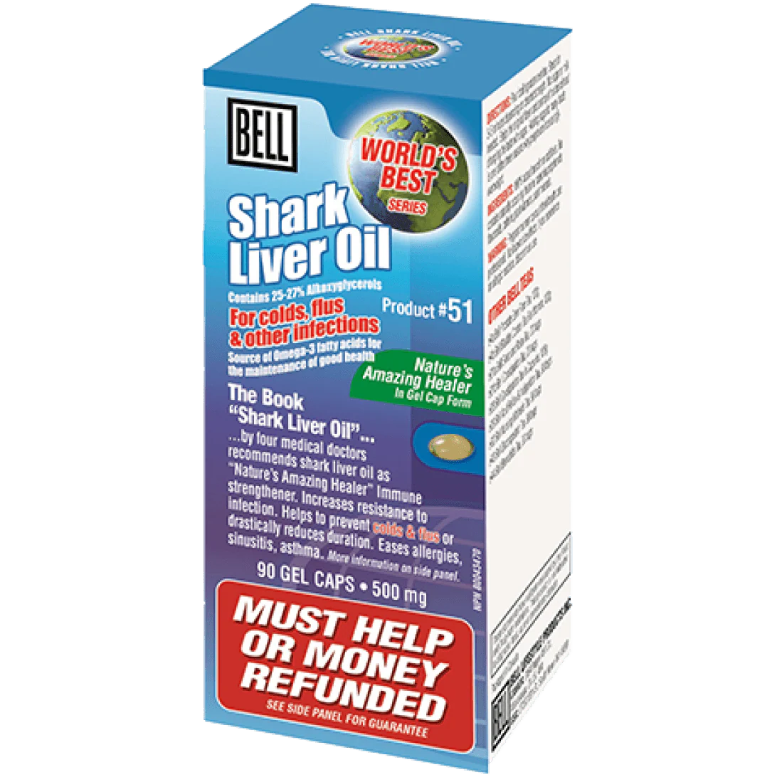 Bell - Shark Liver Oil, 90 caps