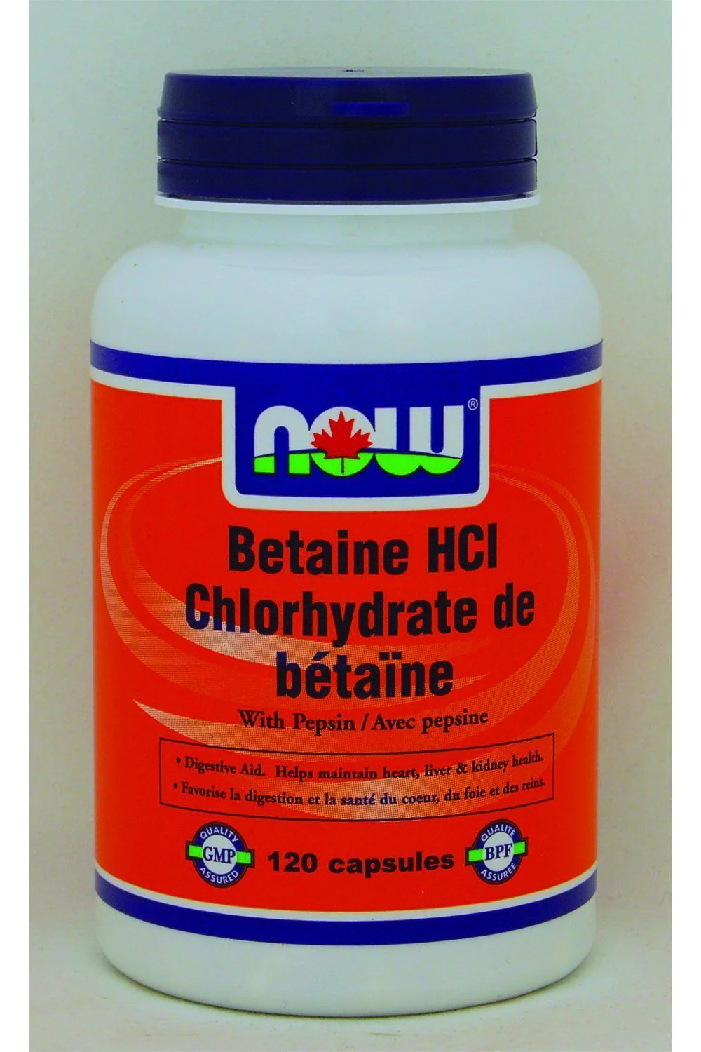 NOW - Betaine HCI, 120 capsules - Image 2
