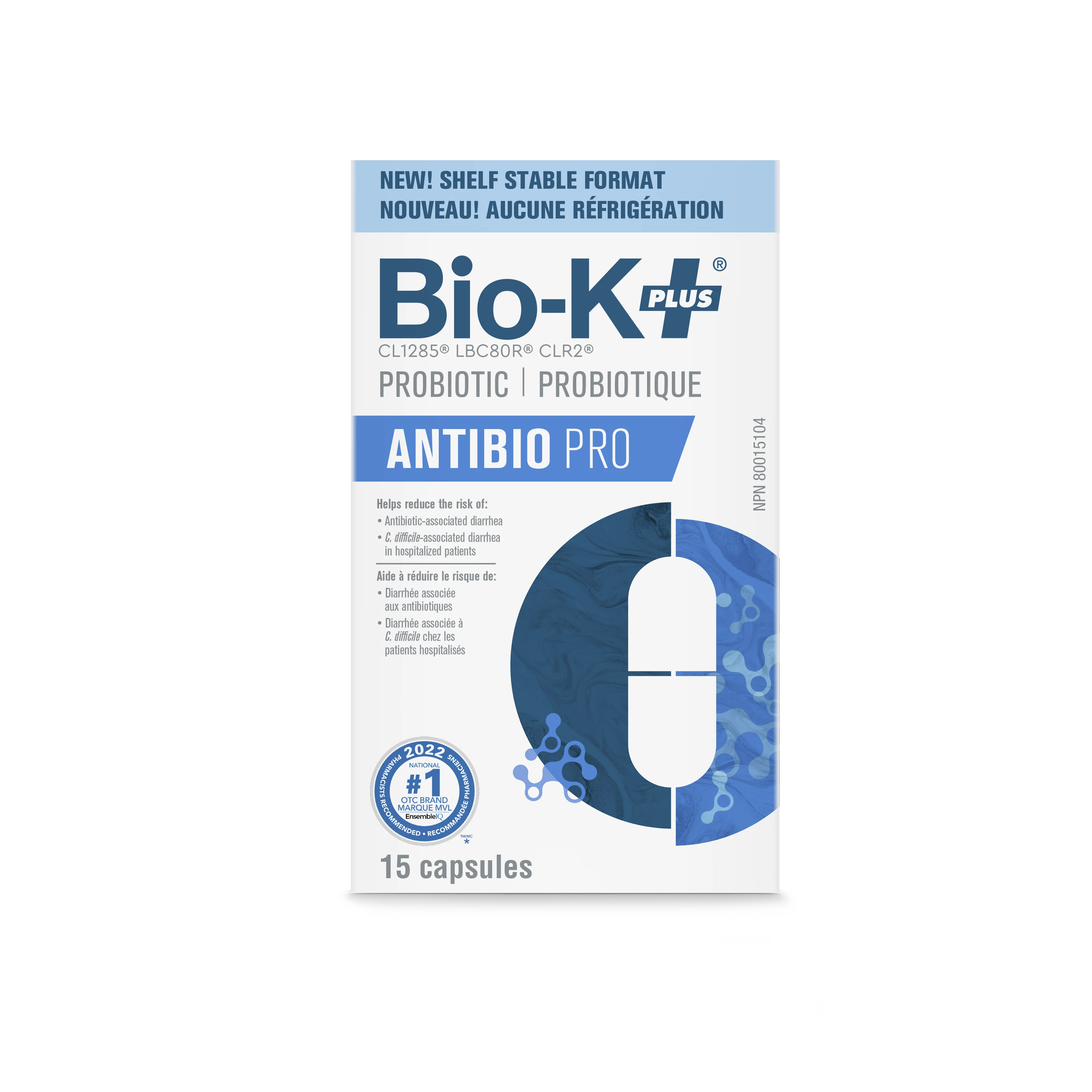 Bio-K + - Antibio PRO 50B, 15 Caps