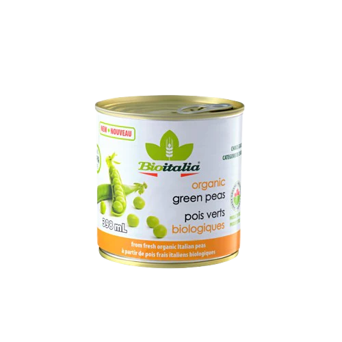 Bioitalia - Organic Green Peas, 398 mL