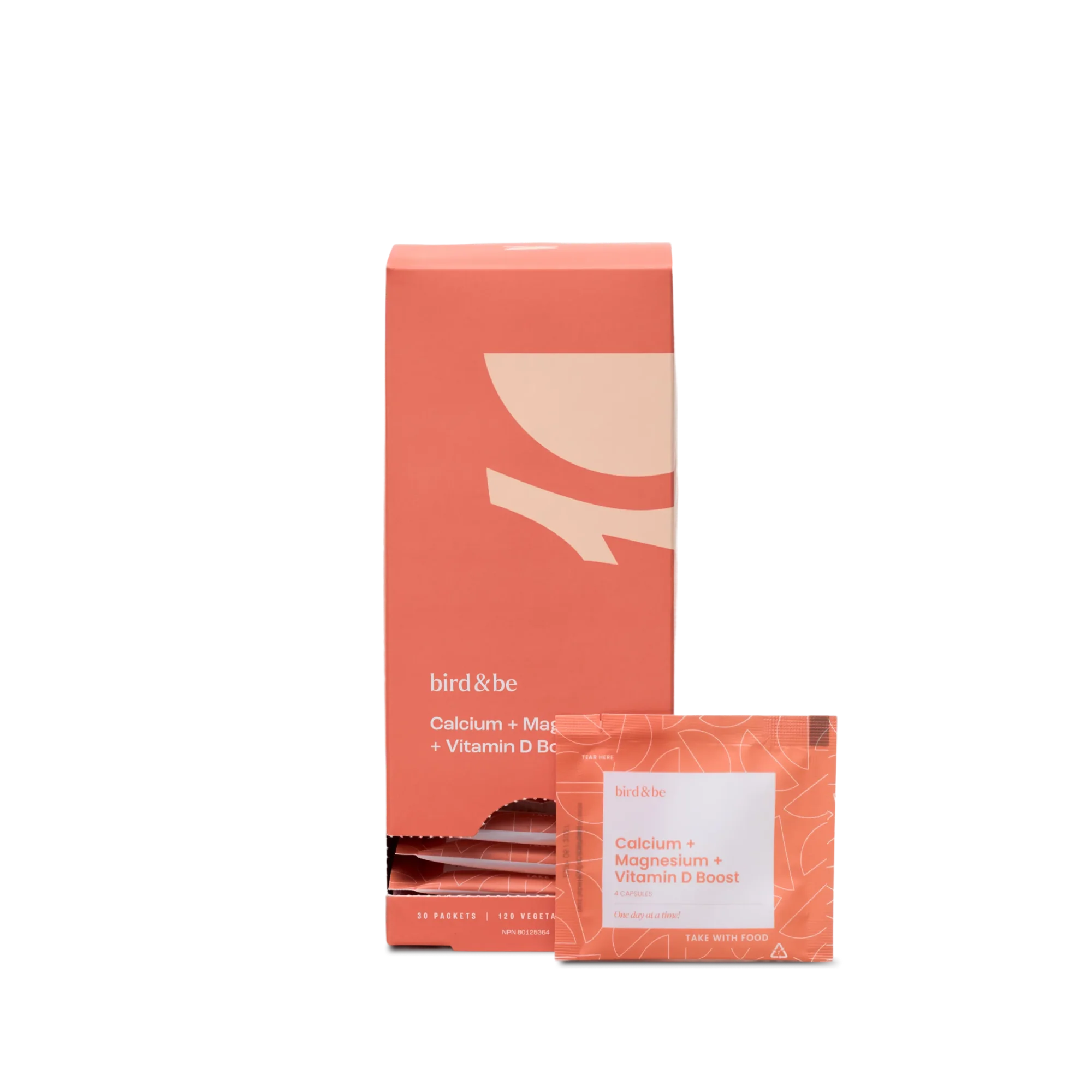 Bird&Be - Calcium + Magnesium + Vitamin D Boost, 30 Count