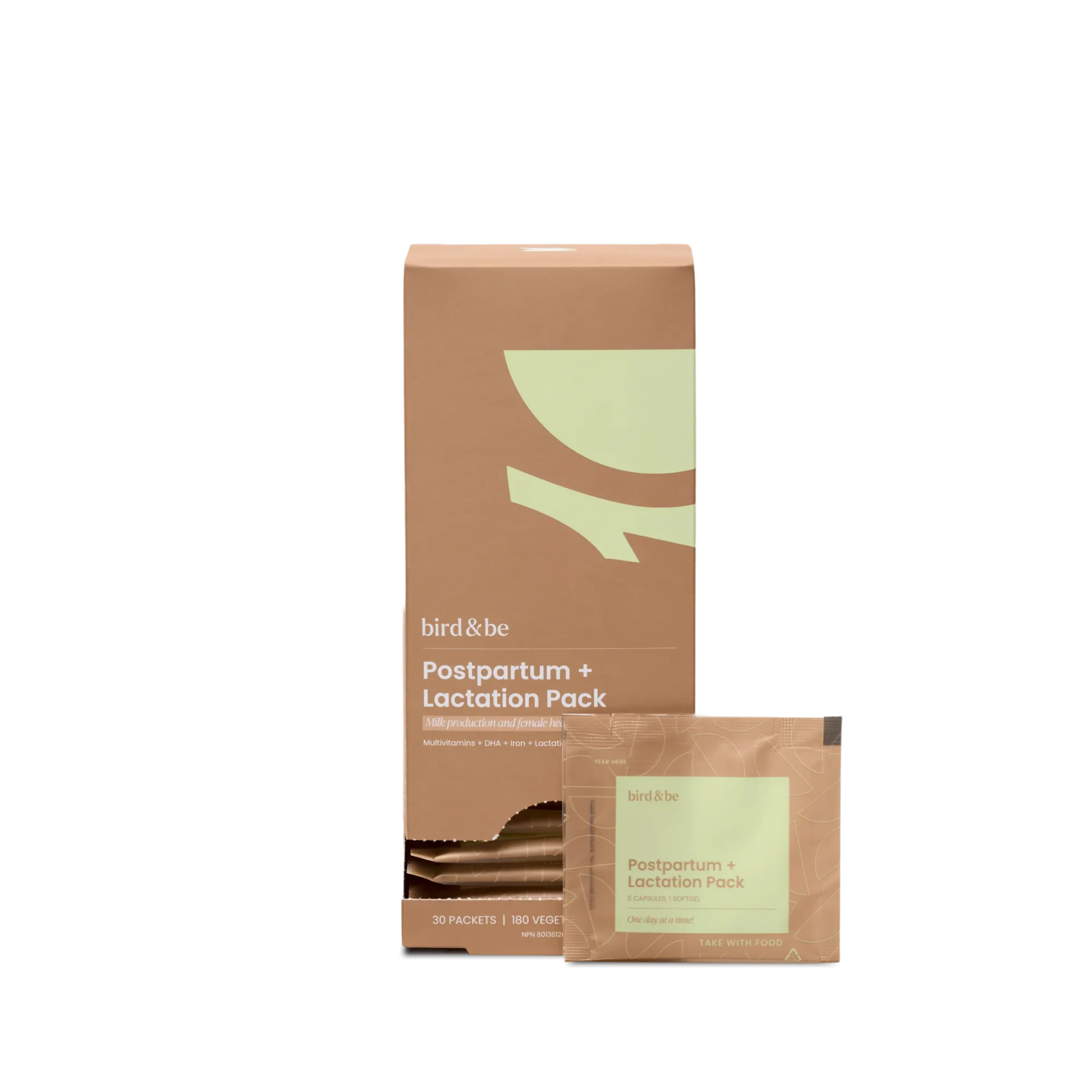 Bird&Be - Postpartum + Lactation Pack, 30 Count