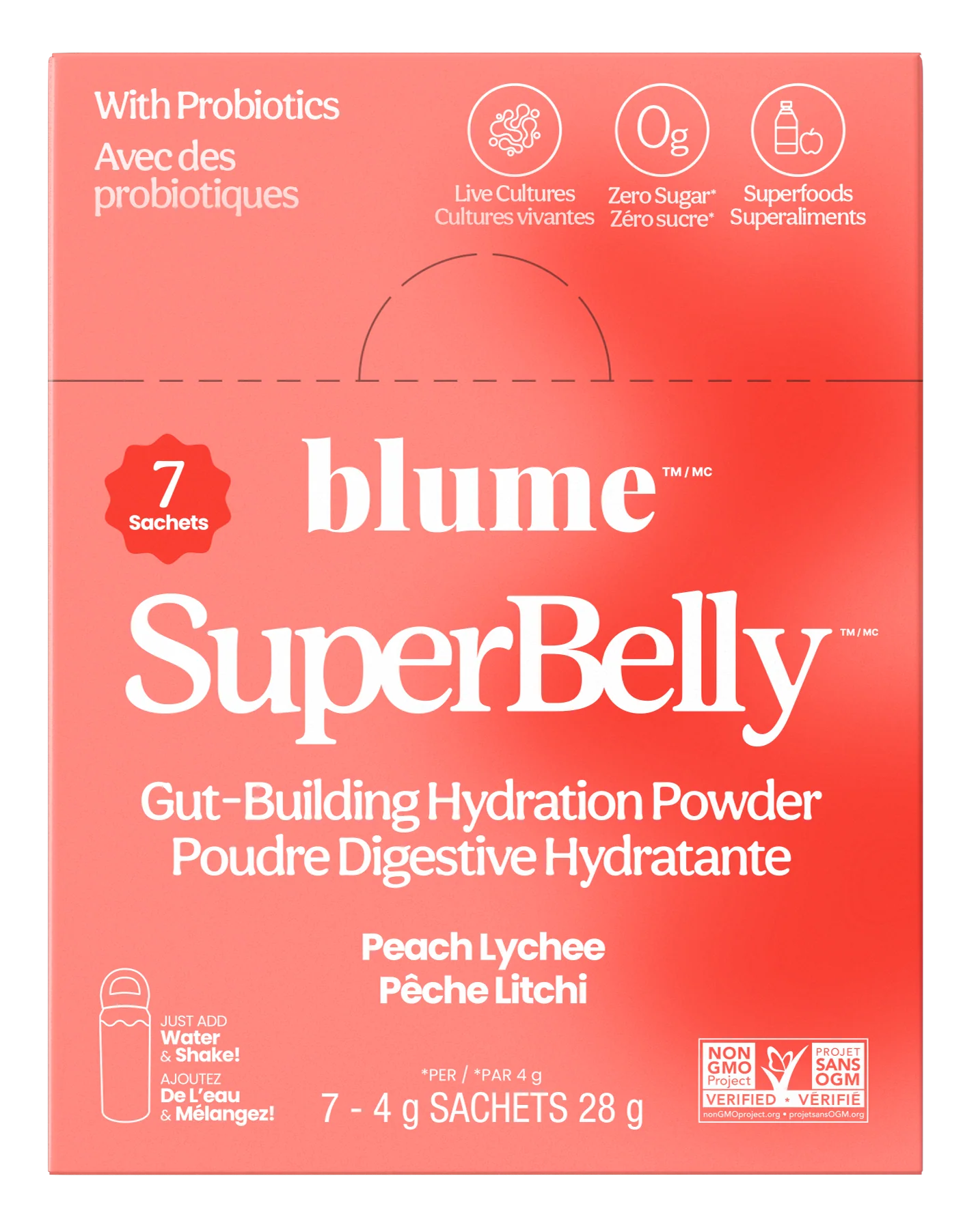 Blume - Superbelly Peach Lychee Box, 7x4 g