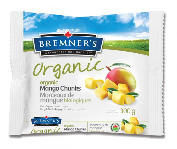 Bremner's Organic - Organic Mango Chunks, 300 g