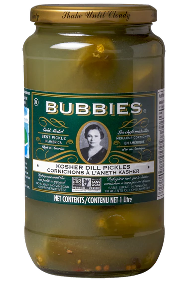 Bubbies - Kosher Dill Pickles, 1 L