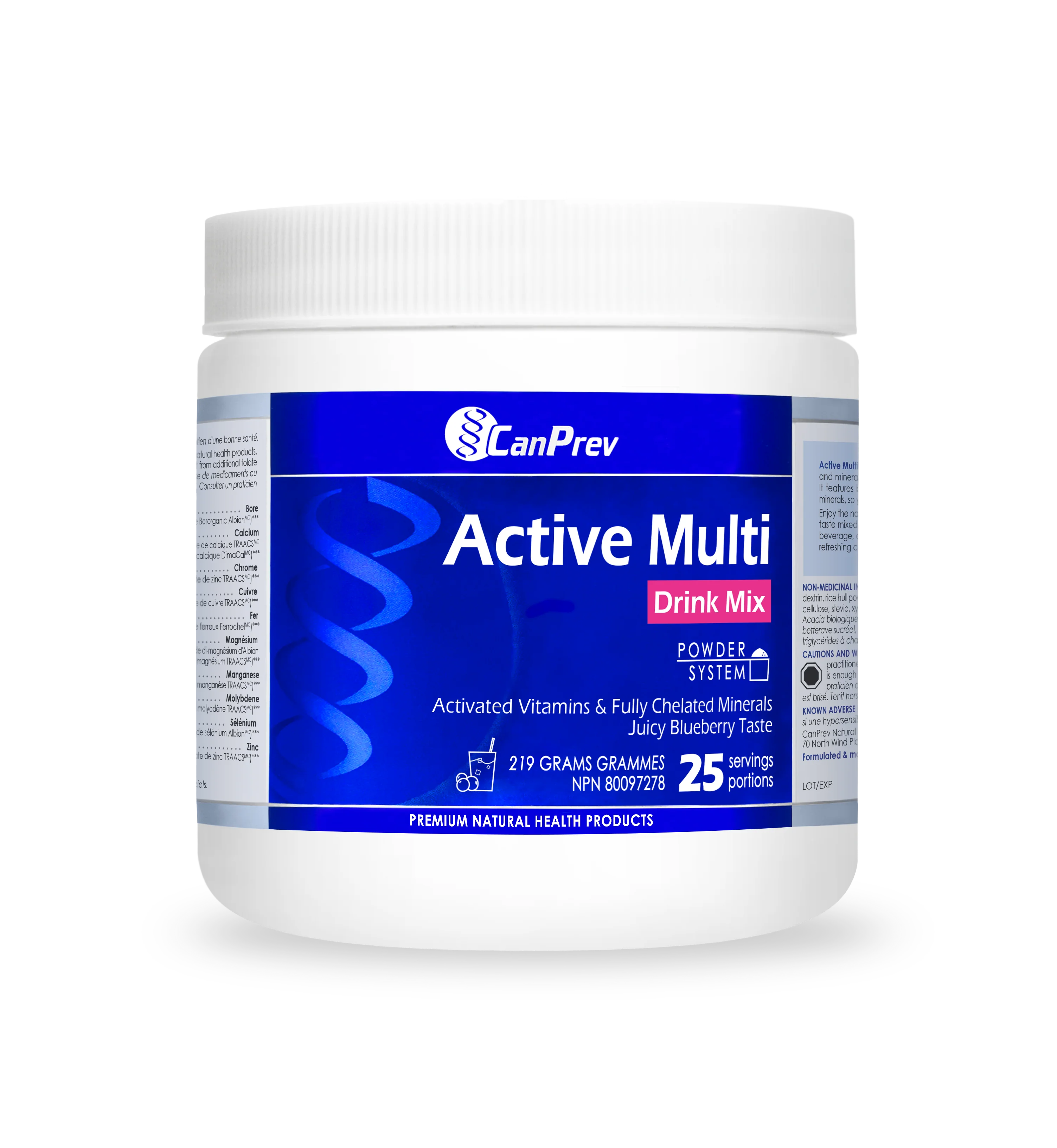 CanPrev - Active Multi Drink Mix Blueberry, 219g