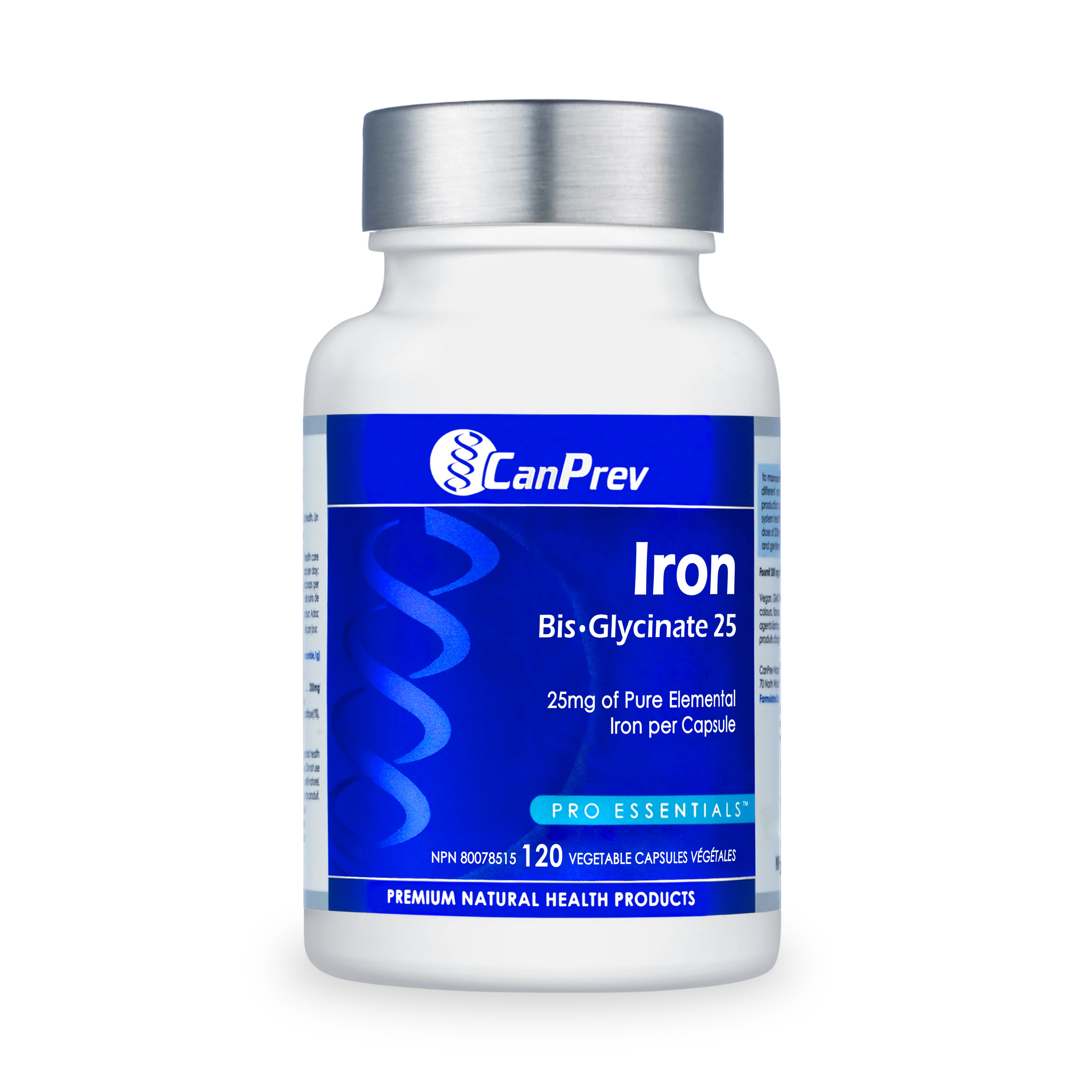 CanPrev - Iron Bis-Glycinate 25mg, 120 CAPS
