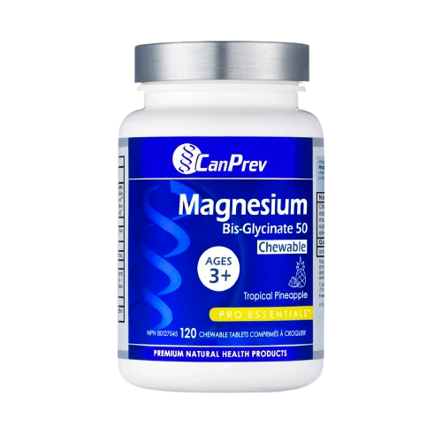CanPrev - Magnesium Bis·Glycinate Chewable Pineapple, 120 Tablets
