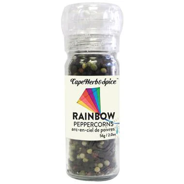Cape Herb & Spice Company - Rainbow Peppercorns Grinder, 56 g