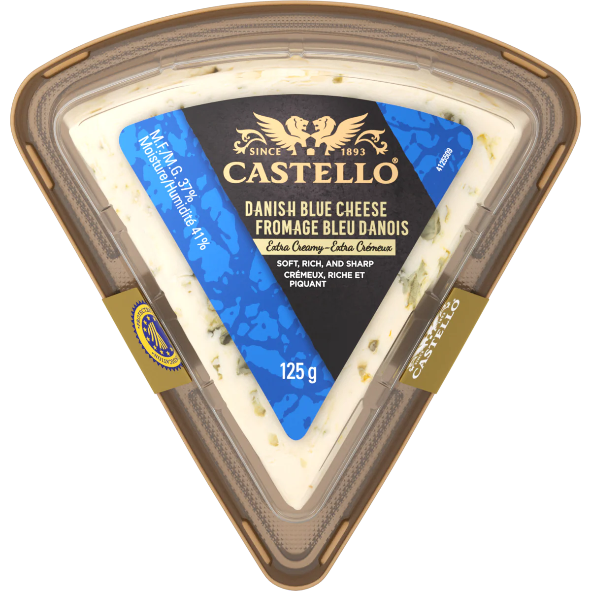Castello - Extra Creamy Danish Blue Cheese Wedge, 125 g
