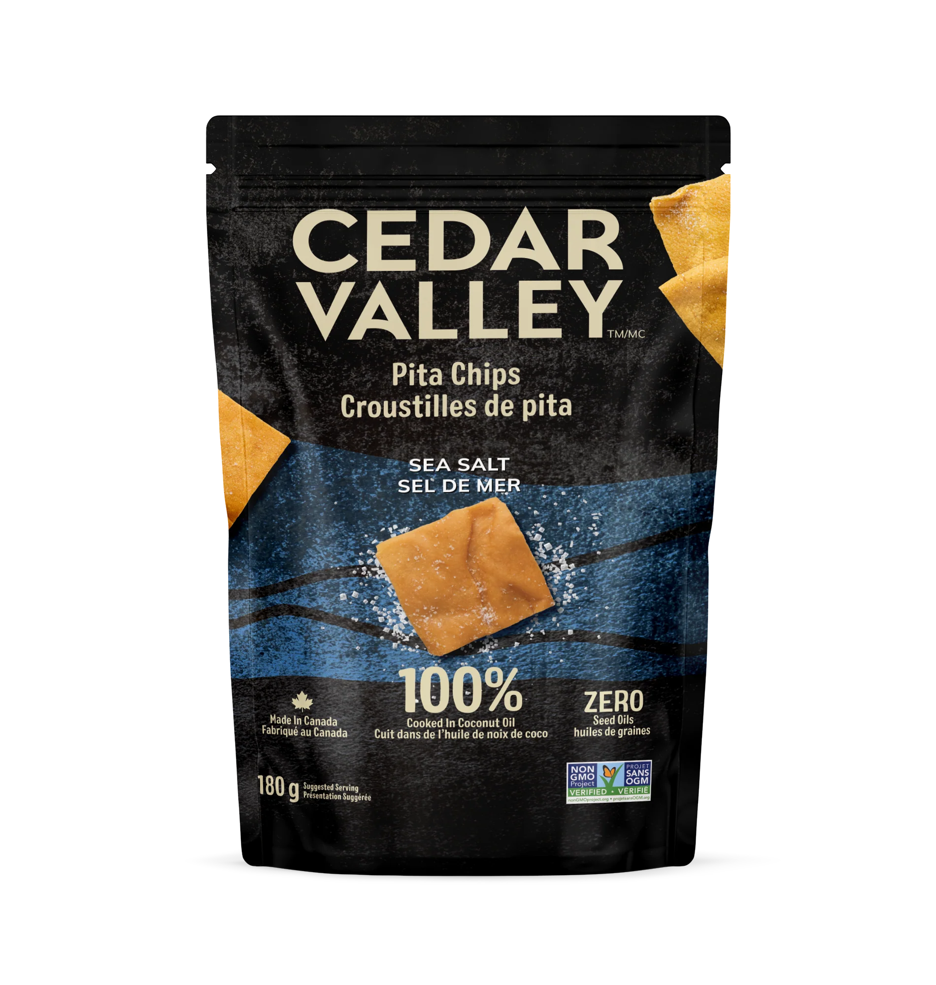 Cedar Valley - Pita Chips - Sea Salt, 180 g