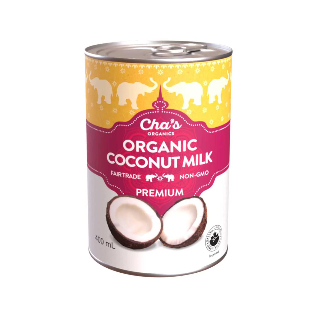 Cha's Organics - Organic Coconut Milk, 400 mL