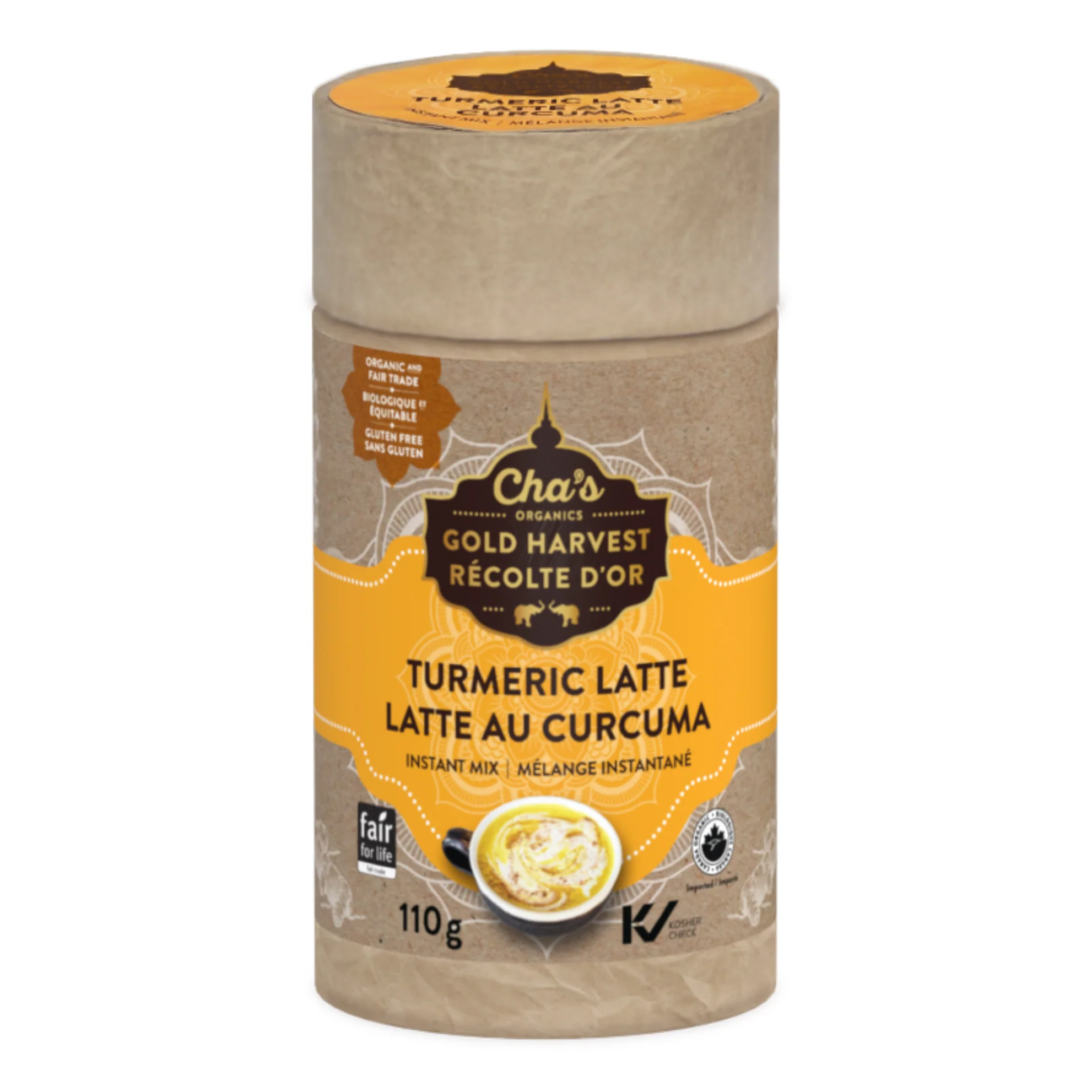 Cha's Organics - Tumeric Latte Mix, 110 g