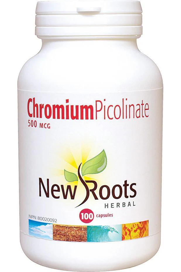 New Roots Herbal - Chromium Picolinate 500mcg, 100 capsules - Image 2