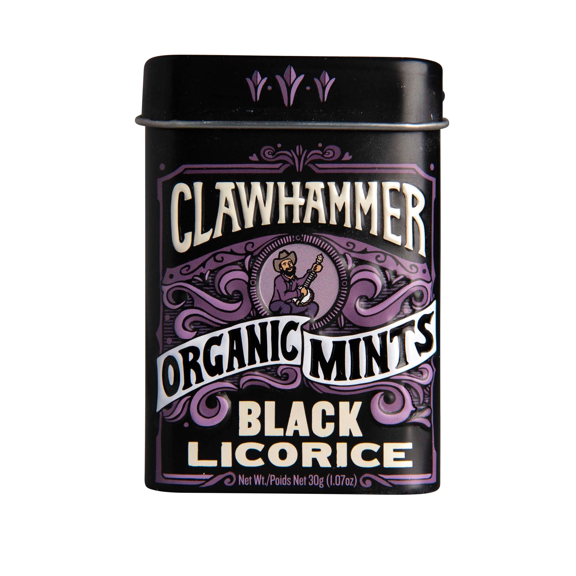 Clawhammer - Organic Mints - Black Licorice, 30 g