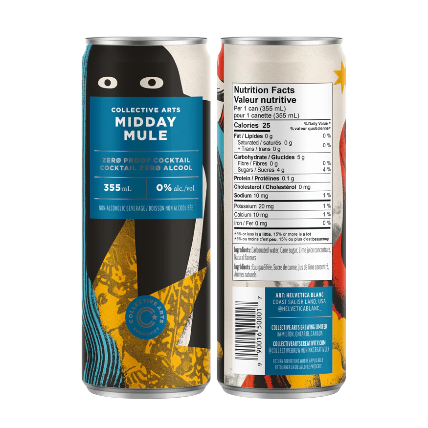 Collective Arts - Zero Proof - Midday Mule, 355 mL