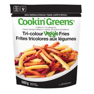 Cookin' Greens - Tri-Colour Veggie Fries, 500 g