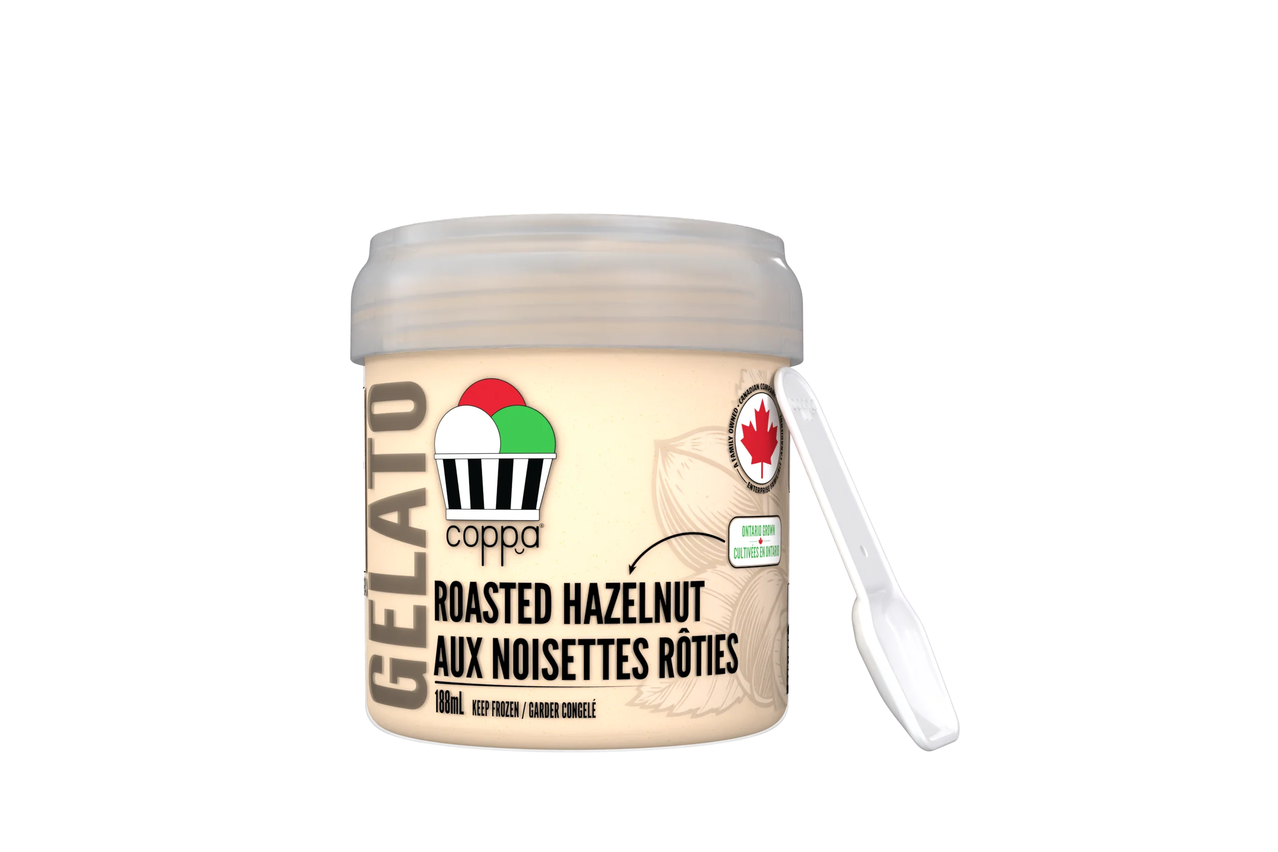 Coppa Gelato - Gelato - Roasted Hazelnut, 188 mL