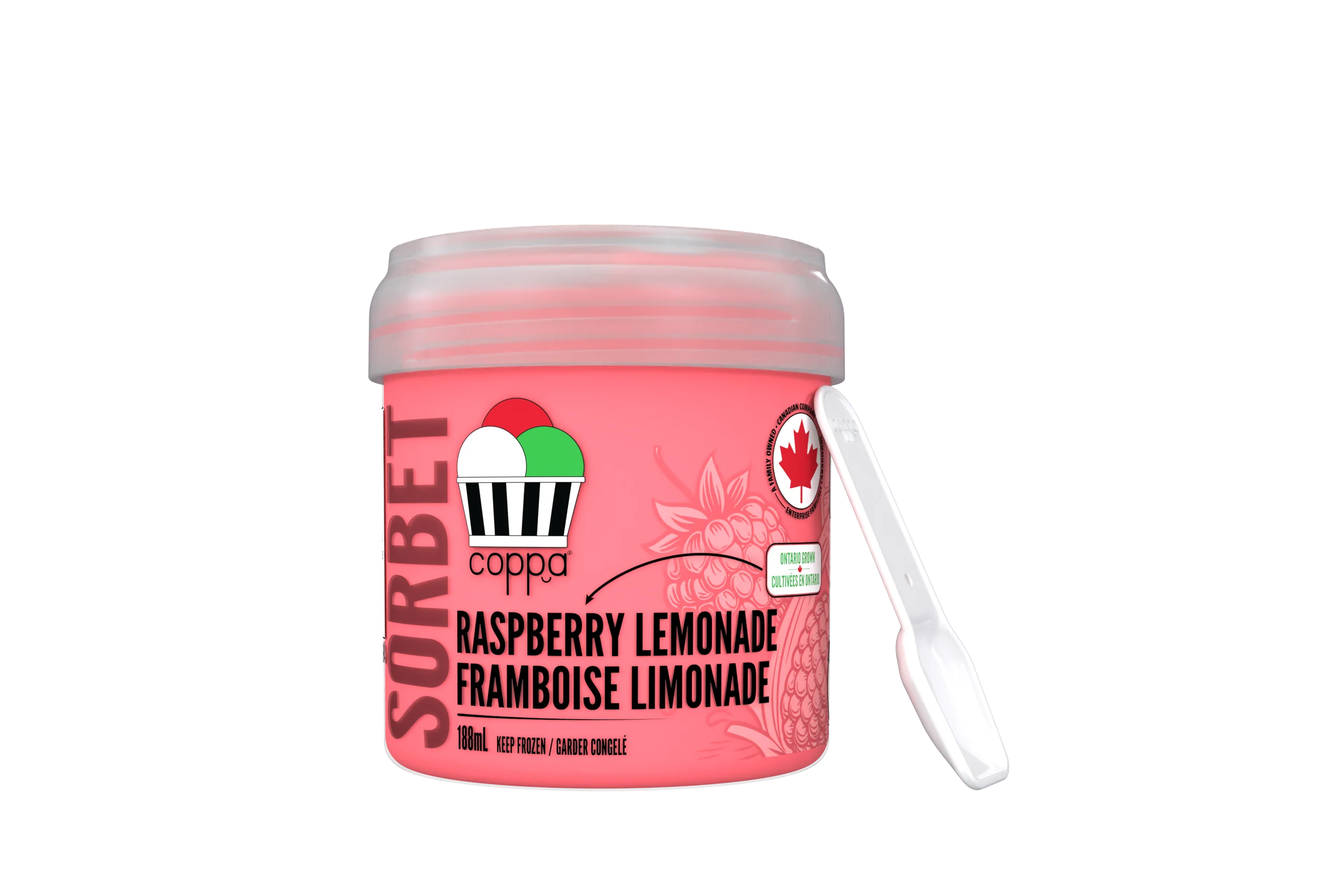 Coppa Gelato - Sorbet - Raspberry Lemonade, 188 mL