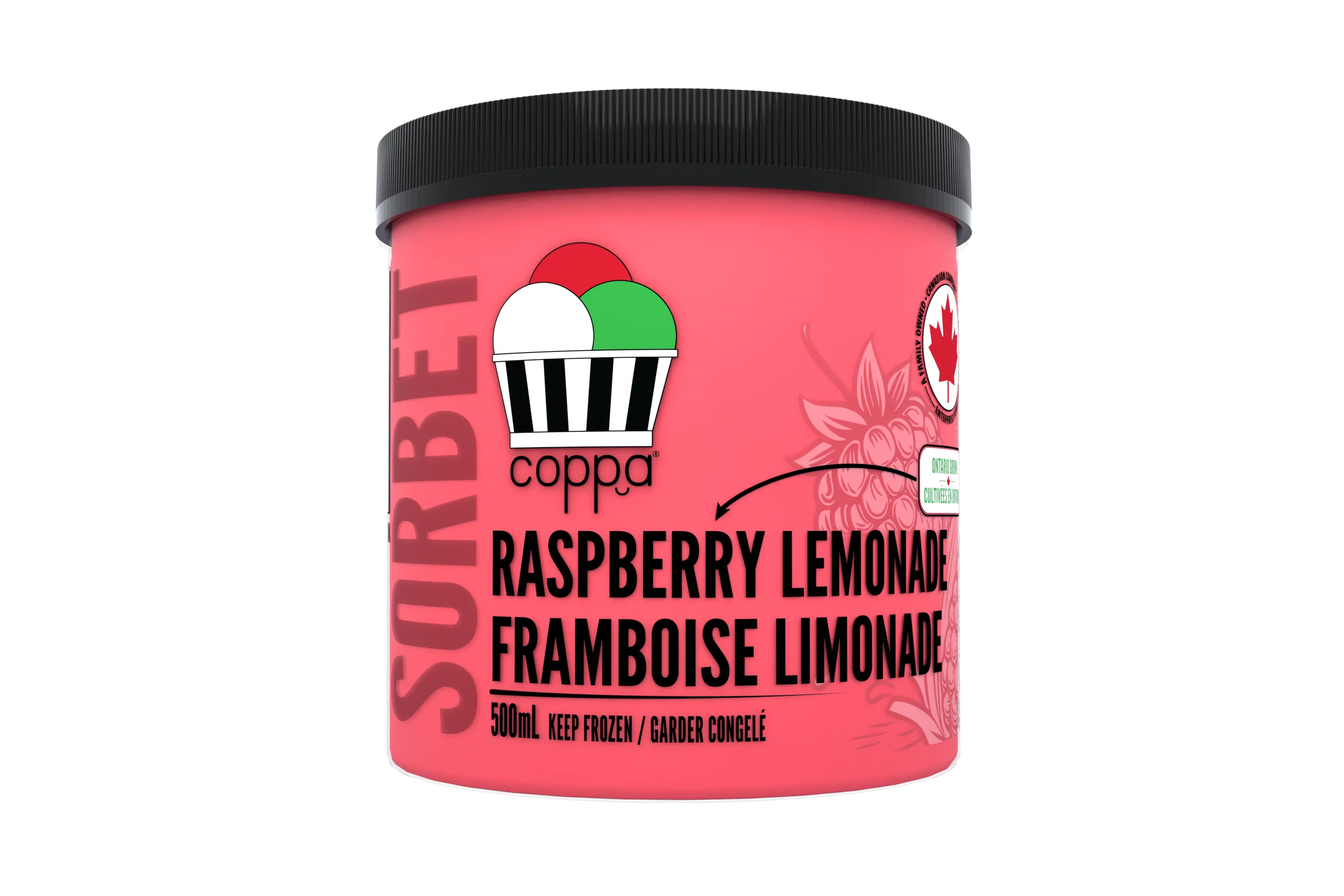 Coppa Gelato - Sorbet - Raspberry Lemonade, 500 mL