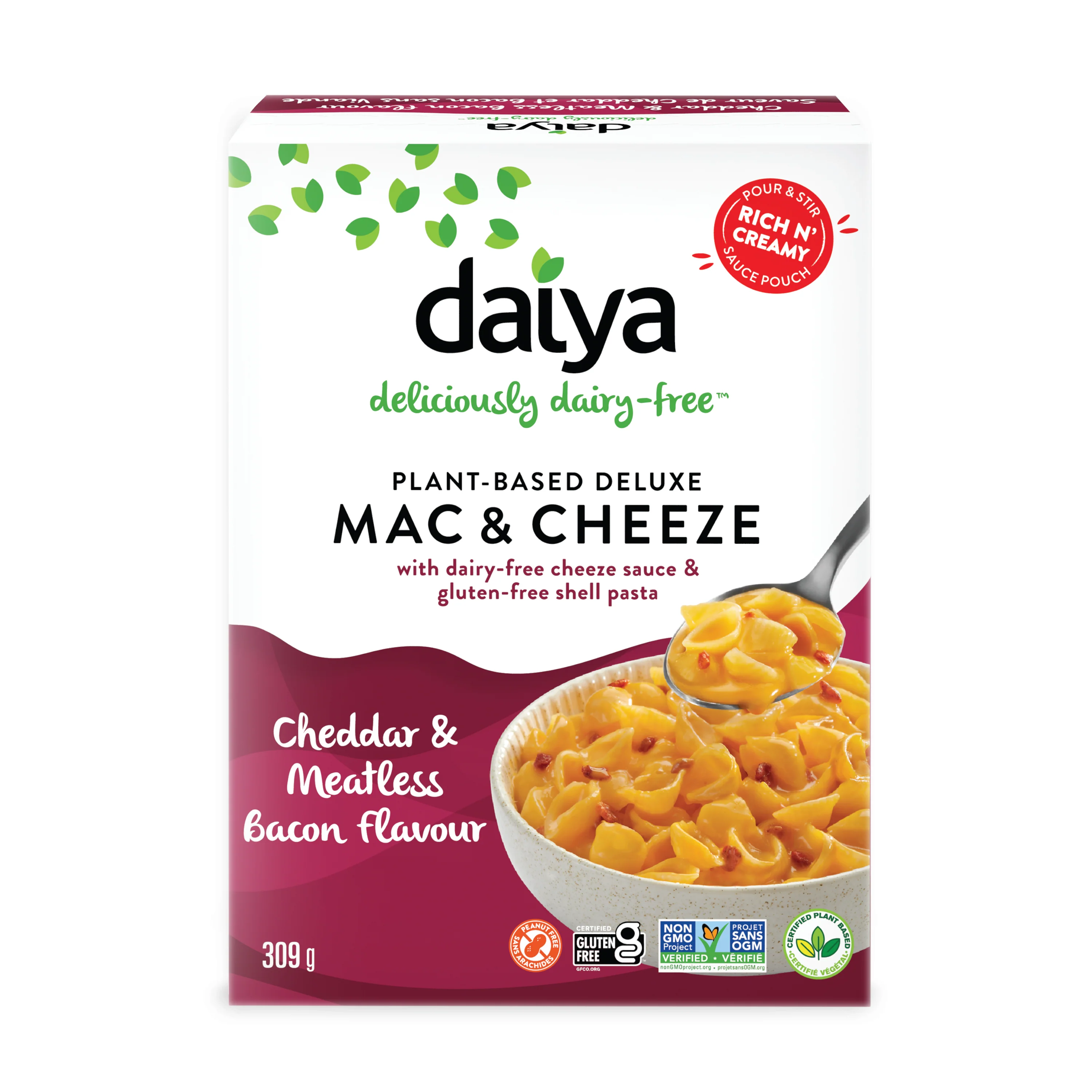Daiya - Cheddar & Bacon Cheezy Mac, 309 g