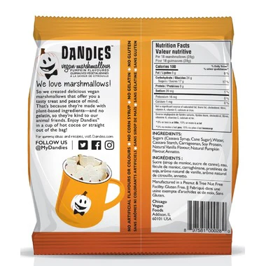 Dandies - Vegan Pumpkin Marshmallows, 141 g - Image 2